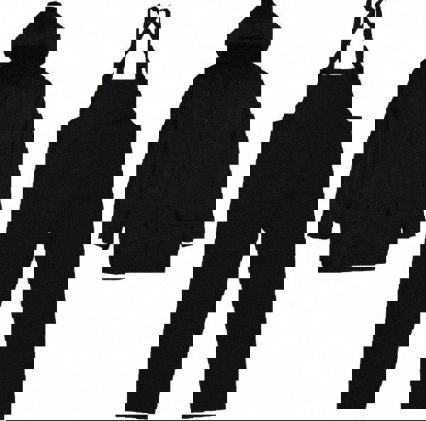 Suit with Pants: Size XL, Black, Polyester & PVC