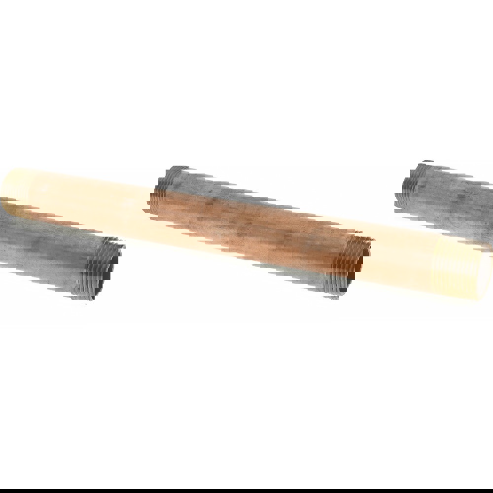 Brass Pipe Nipple: Threaded on Both Ends, 10