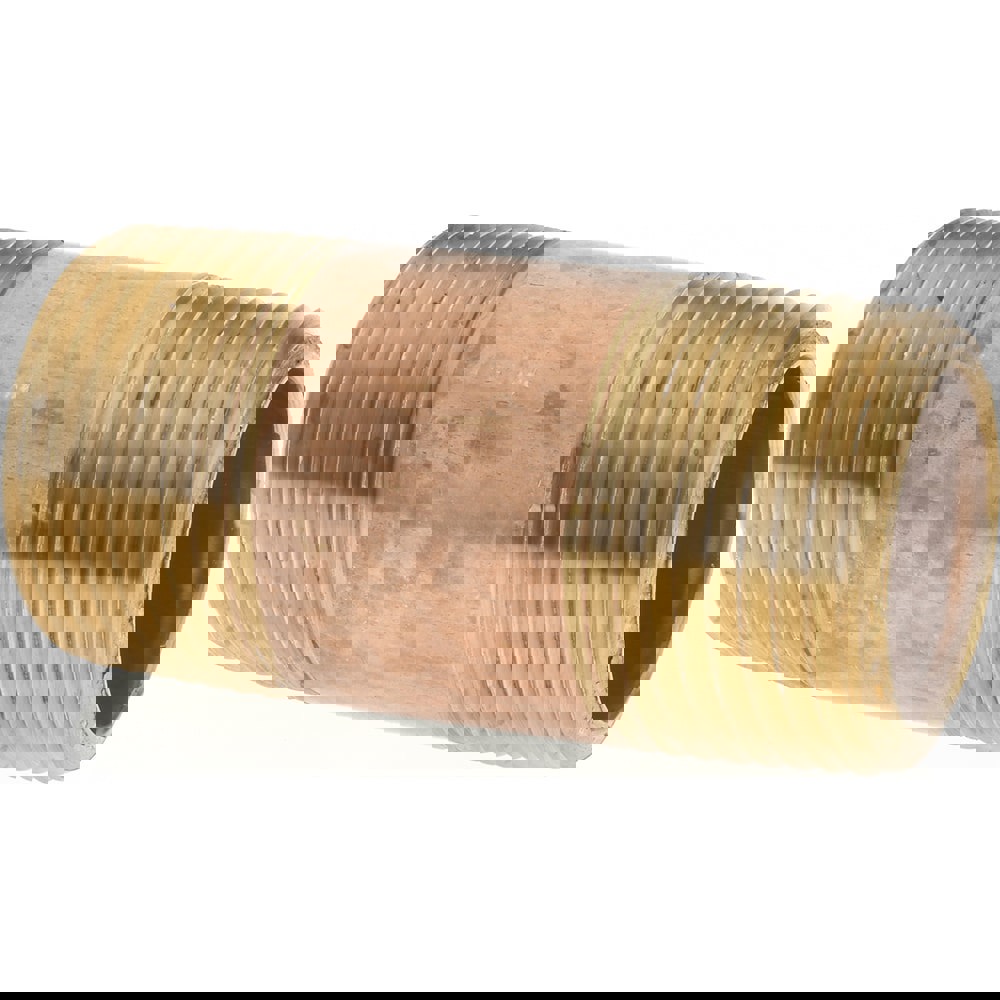 Brass Pipe Nipple: Threaded on Both Ends, 2