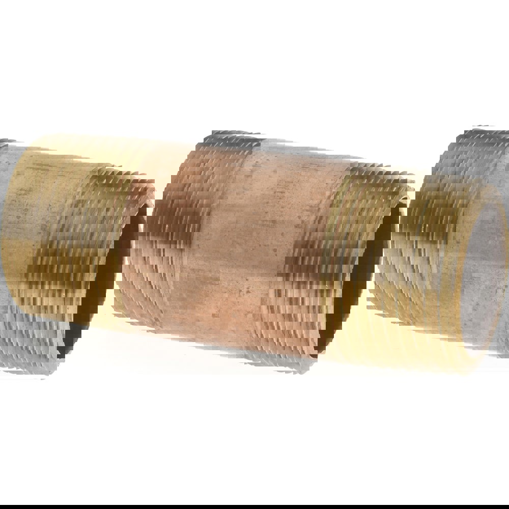 Brass Pipe Nipple: Threaded on Both Ends, 2-1/2