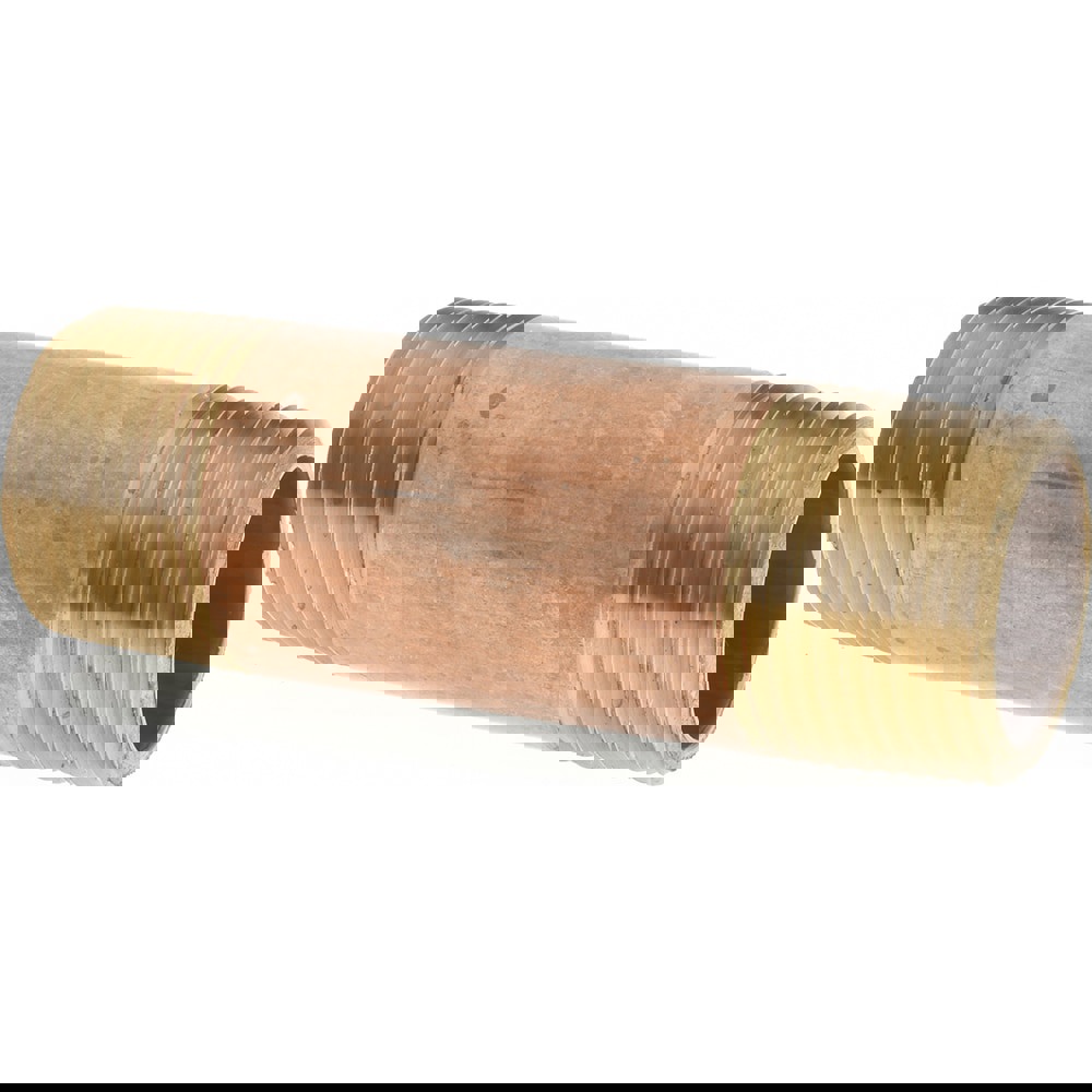 Brass Pipe Nipple: Threaded on Both Ends, 3