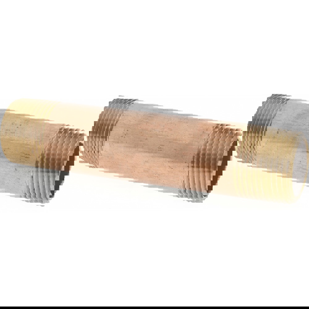 Brass Pipe Nipple: Threaded on Both Ends, 4-1/2