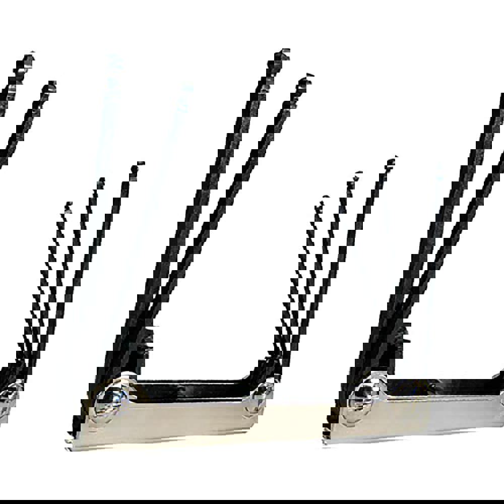 5 Piece Fold-Up Ball End Hex Key Set