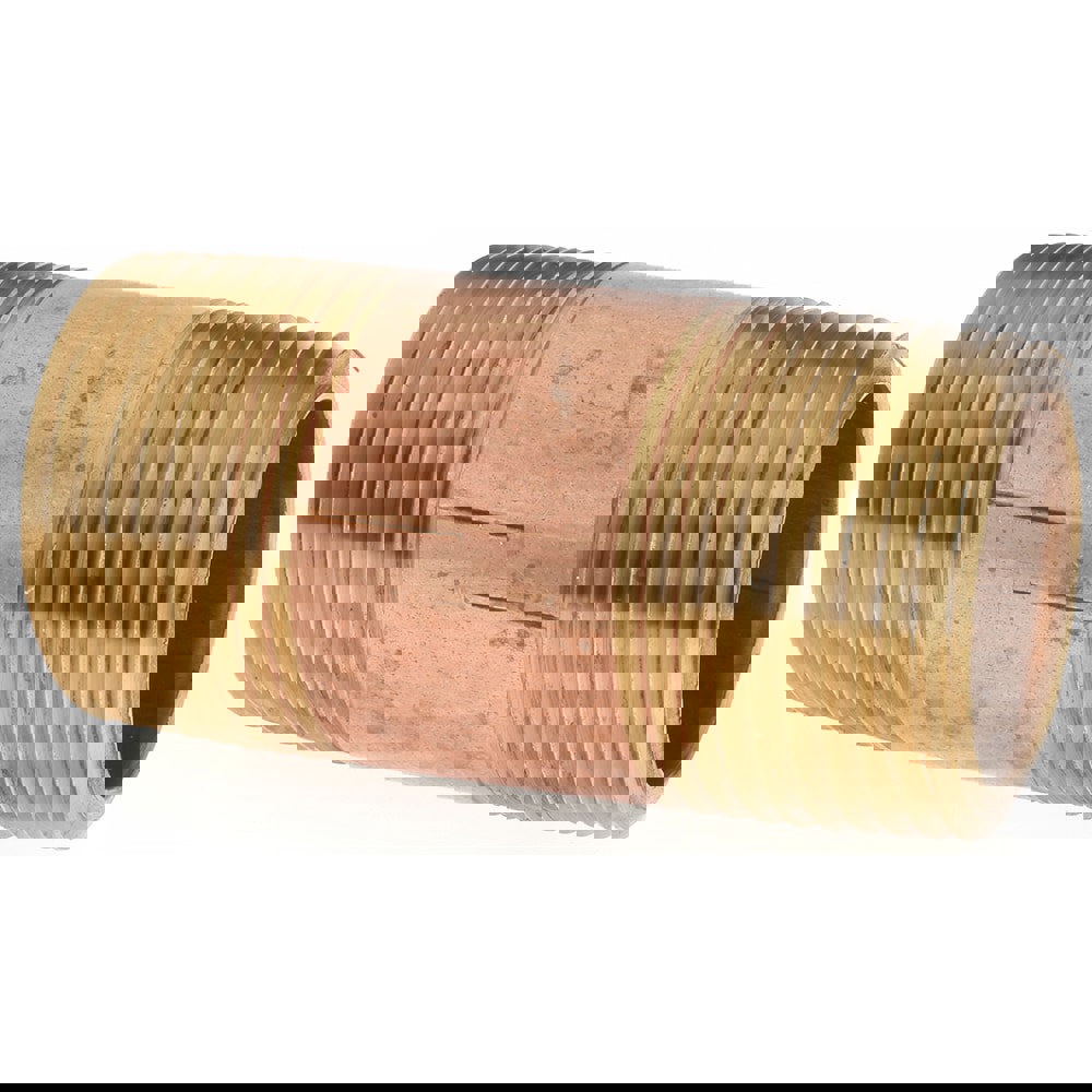 Brass Pipe Nipple: Threaded on Both Ends, 2-1/2