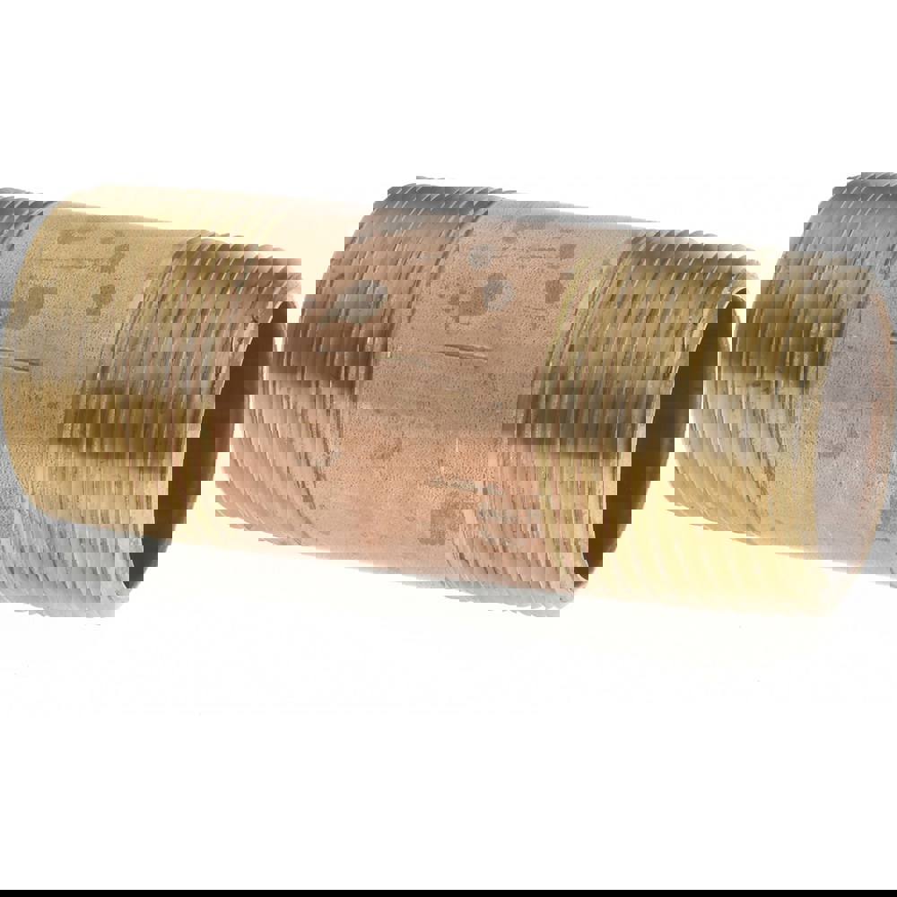 Brass Pipe Nipple: Threaded on Both Ends, 3