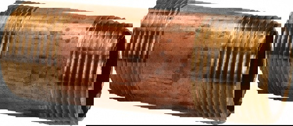 Brass Pipe Nipple: Threaded on Both Ends, 3-1/2