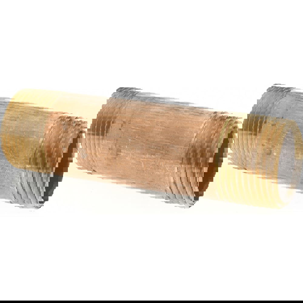 Brass Pipe Nipple: Threaded on Both Ends, 4-1/2