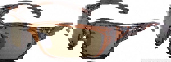 Safety Glass: Scratch-Resistant, Polycarbonate, Brown Lenses, Full-Framed, UV Protection