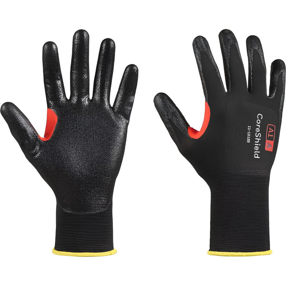 Cut & Puncture-Resistant Gloves: Size 2XL, ANSI Cut A1, ANSI Puncture 4, Nitrile