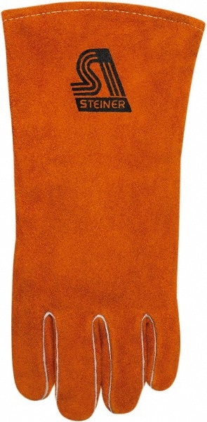 Welding Glove: Steiner Y, Size Large, Cowhide Leather, Left Hand, for Stick