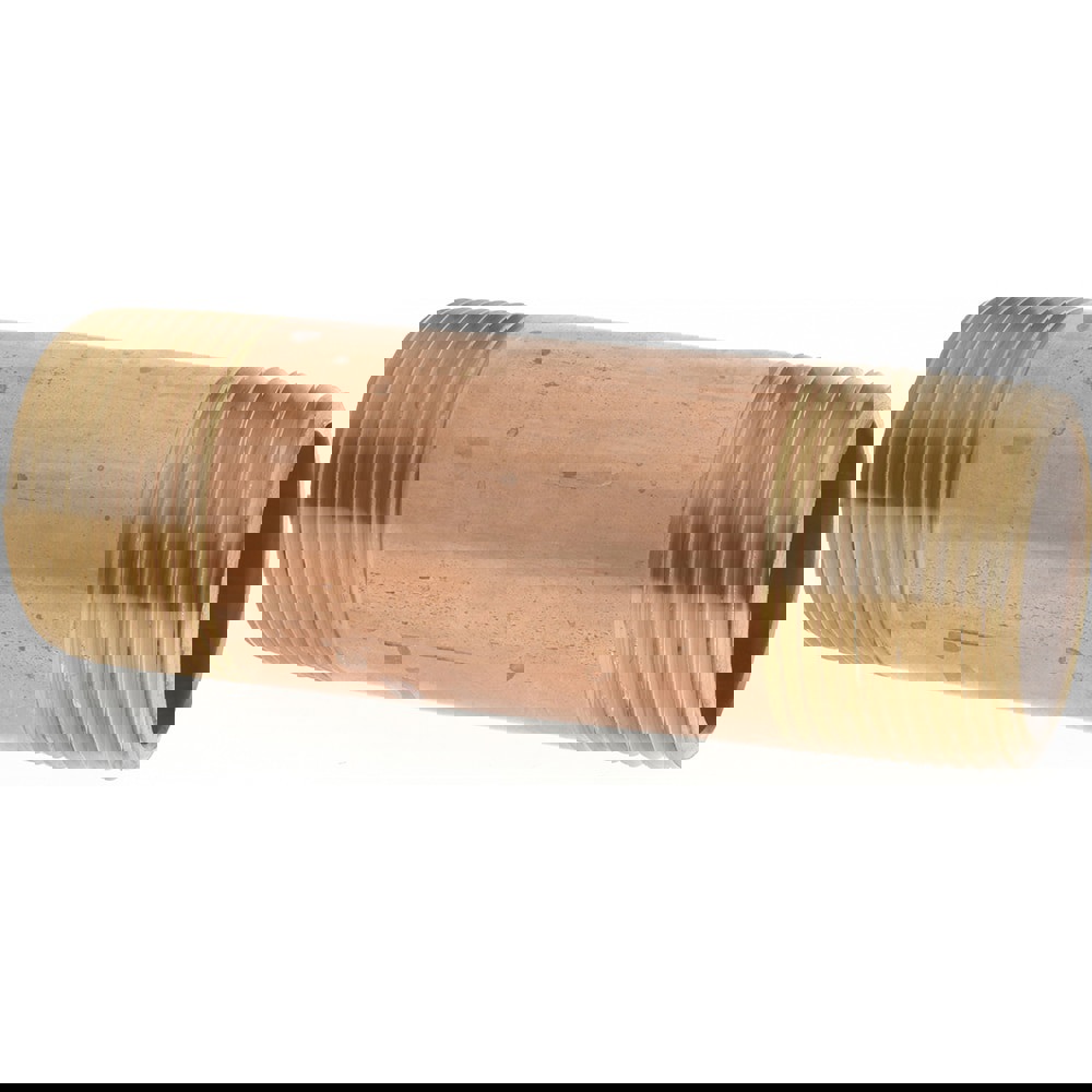 Brass Pipe Nipple: Threaded on Both Ends, 4-1/2