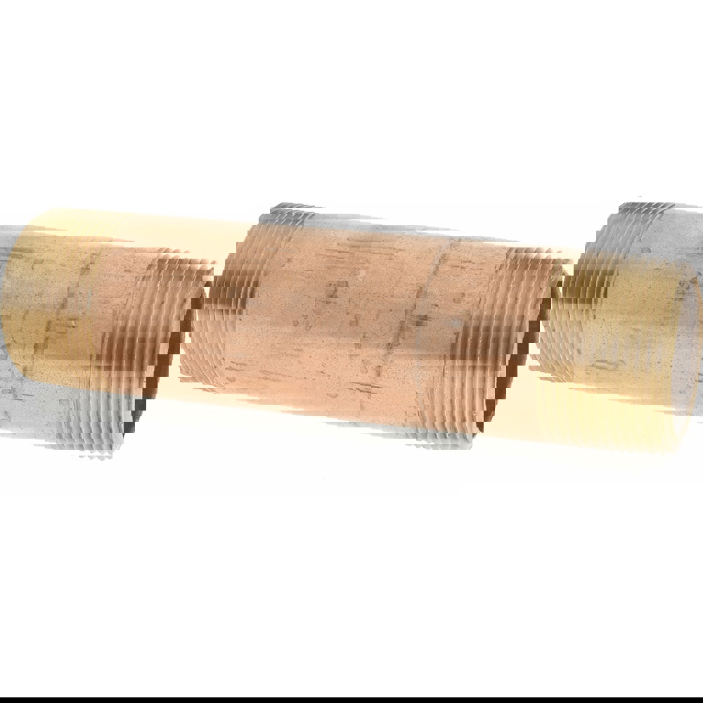 Brass Pipe Nipple: Threaded on Both Ends, 6