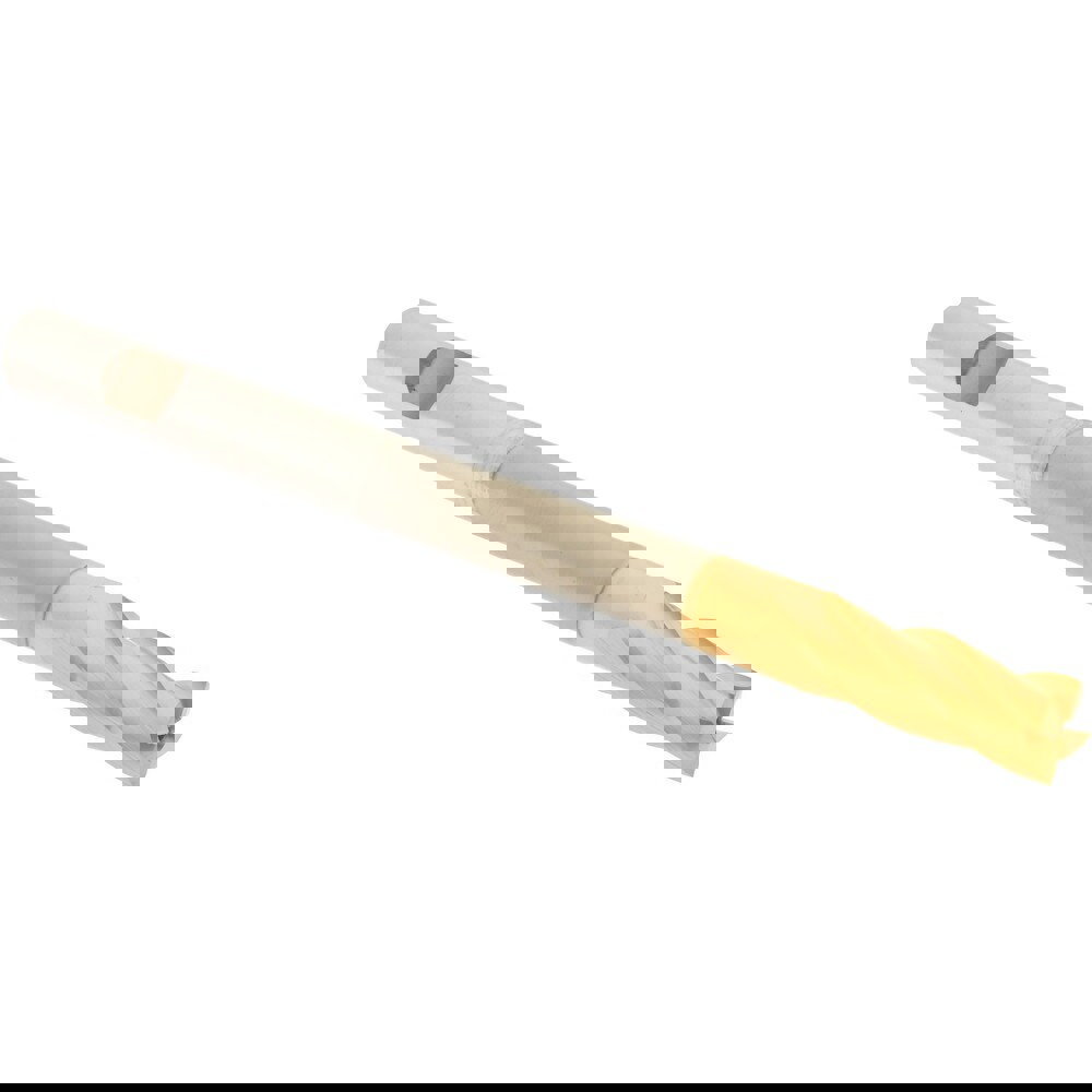 Square End Mill: 3/8'' Dia, 1'' LOC, 3/8'' Shank Dia, 5'' OAL, 4 Flutes, High Speed Steel