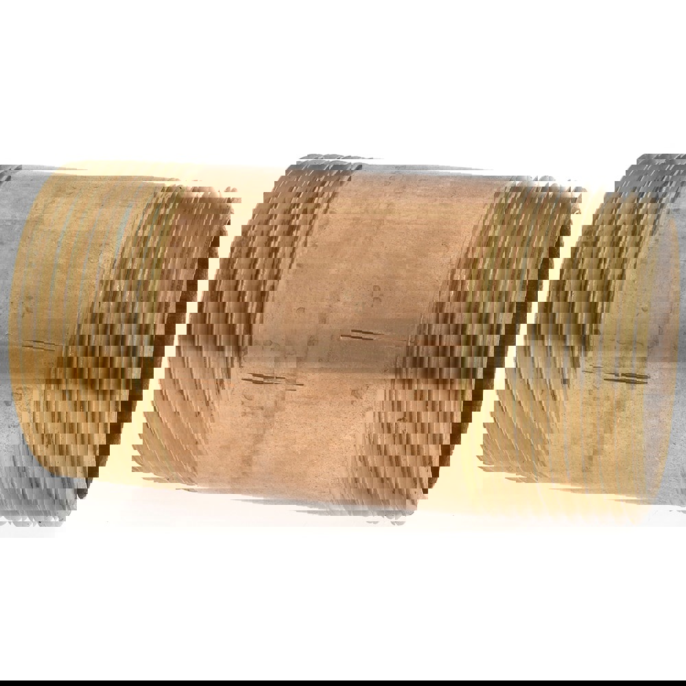 Brass Pipe Nipple: Threaded on Both Ends, 3-1/2