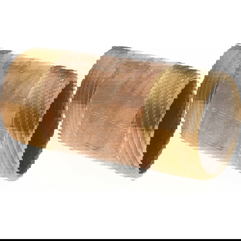 Brass Pipe Nipple: Threaded on Both Ends, 4