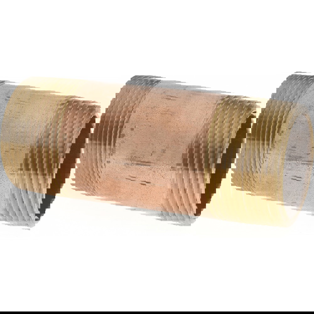 Brass Pipe Nipple: Threaded on Both Ends, 4-1/2