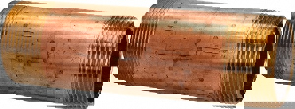 Brass Pipe Nipple: Threaded on Both Ends, 6