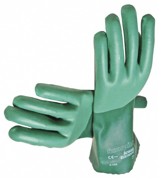 Series 08-354 Chemical Resistant Gloves: Size X-Large, 55.00 Thick, Neoprene, Neoprene, Supported,