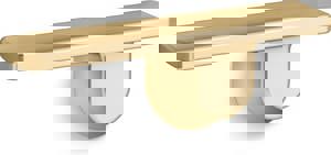 Left-Hand Trip Lever in Vibrant Brushed Moderne Brass