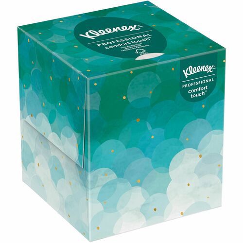 Kleenex Facial Tissue Cube for Business (21270), Upright Face Tissue Box