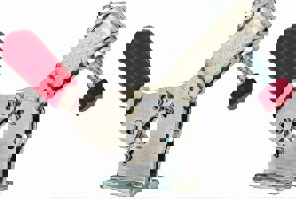 Manual Hold-Down Toggle Clamp: Horizontal, 150 lb Capacity, U-Bar, Flanged Base