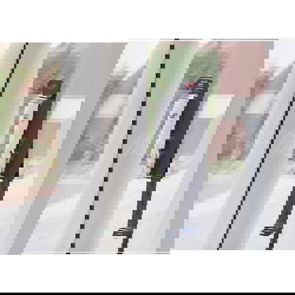 Soap, Lotion & Hand Sanitizer Dispensers; Activation Method: Automatic ; Mount Type: Floor Stand ; Dispenser Material: Steel ; Form Dispensed: Foam ; Color: Black ; For Use With: Hand Sanitizer