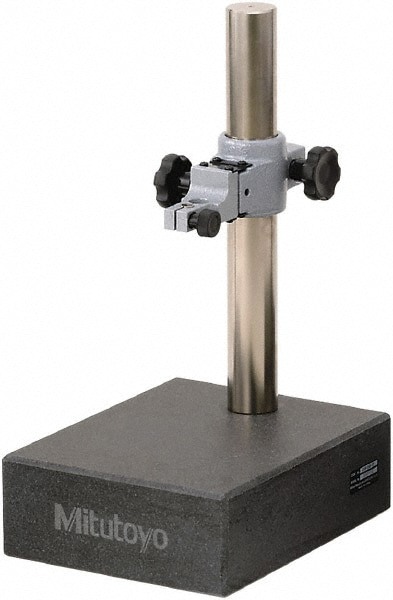 Stand w/ Surface Plate: 250.00 mm Base Length, 200.0000 mm Base Width, 80.00 mm Base Height, Granite, Fine Adjustment