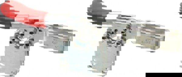 Manual Hold-Down Toggle Clamp: Horizontal, 200 lb Capacity, U-Bar, Straight Base