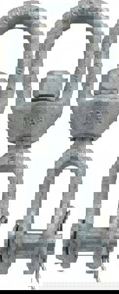 2, 250 Lbs. Load Limit, 4-5/8 Inches Long x 3/8 Inch Diameter Jaw Eye Swivel