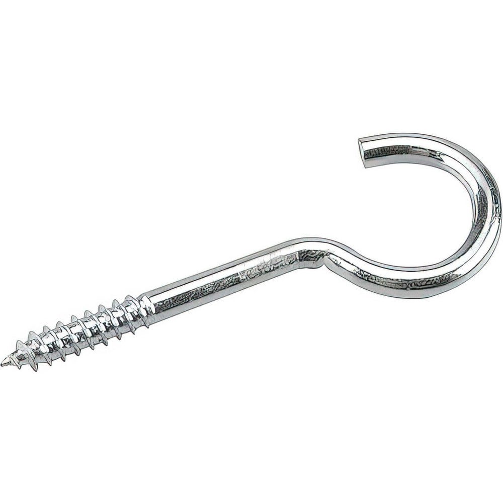 All-Purpose & Utility Hooks; Mount Type: Threaded ; Material: Steel ; Maximum Load Capacity: 60.00 ; Projection (Decimal Inch): 4.3800 ; Finish: Zinc ; Overall Length (Inch): 4-3/8