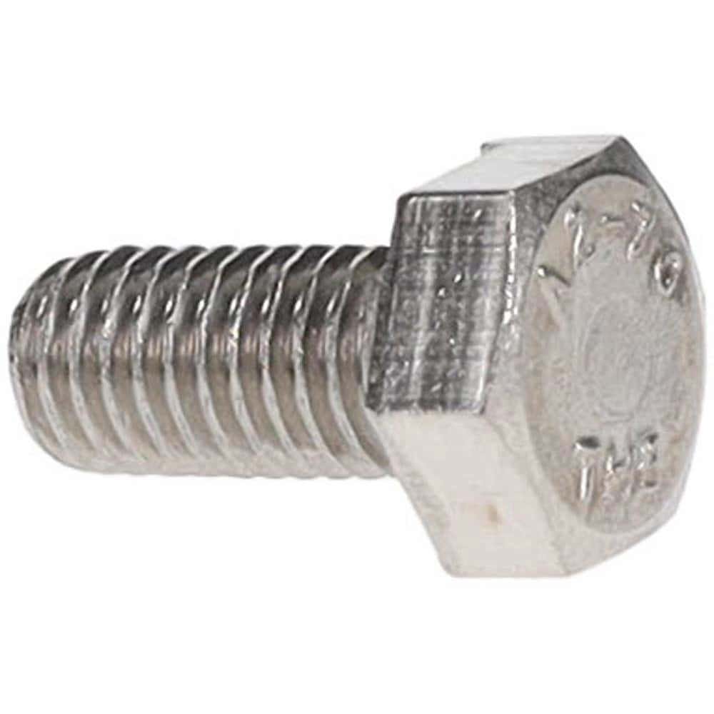 Hex Head Cap Screw: M8x1.25, 16.00 mm Length Under Head, Grade 18-8 & Austenitic Grade A2 Stainless Steel