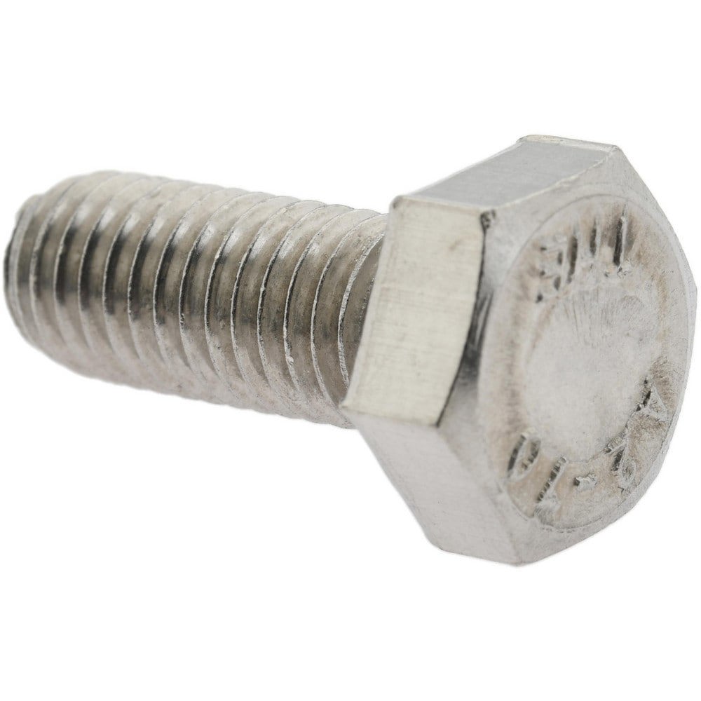 Hex Head Cap Screw: M8x1.25, 20.00 mm Length Under Head, Grade 18-8 & Austenitic Grade A2 Stainless Steel