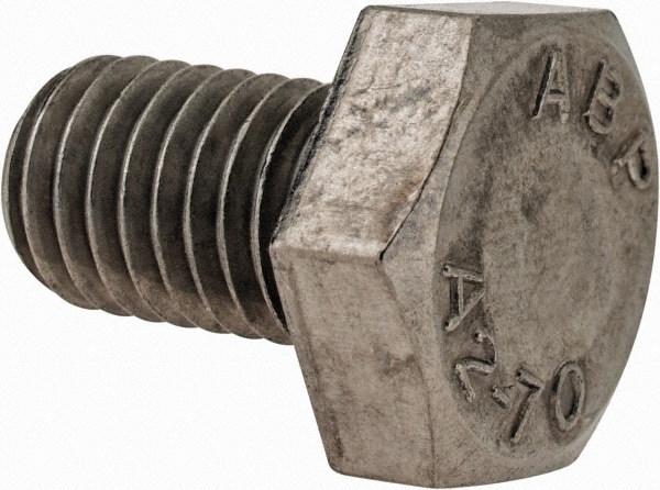 Hex Head Cap Screw: M10x1.5, 16.00 mm Length Under Head, Grade 18-8 & Austenitic Grade A2 Stainless Steel