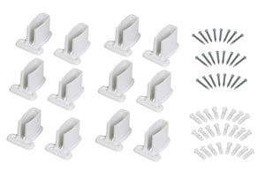 SHLF & ROD WALL BRKT PRE LOAD 12 PK