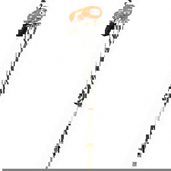 300 Lb Load Limit, 10' Max Height Air Chain Hoist