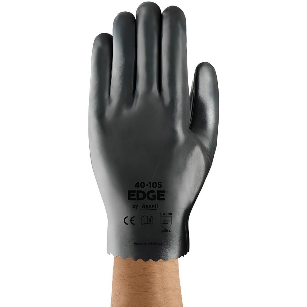 Work Gloves: Edge 40-105, Size Large, Nitrile-Coated Cotton, General Purpose