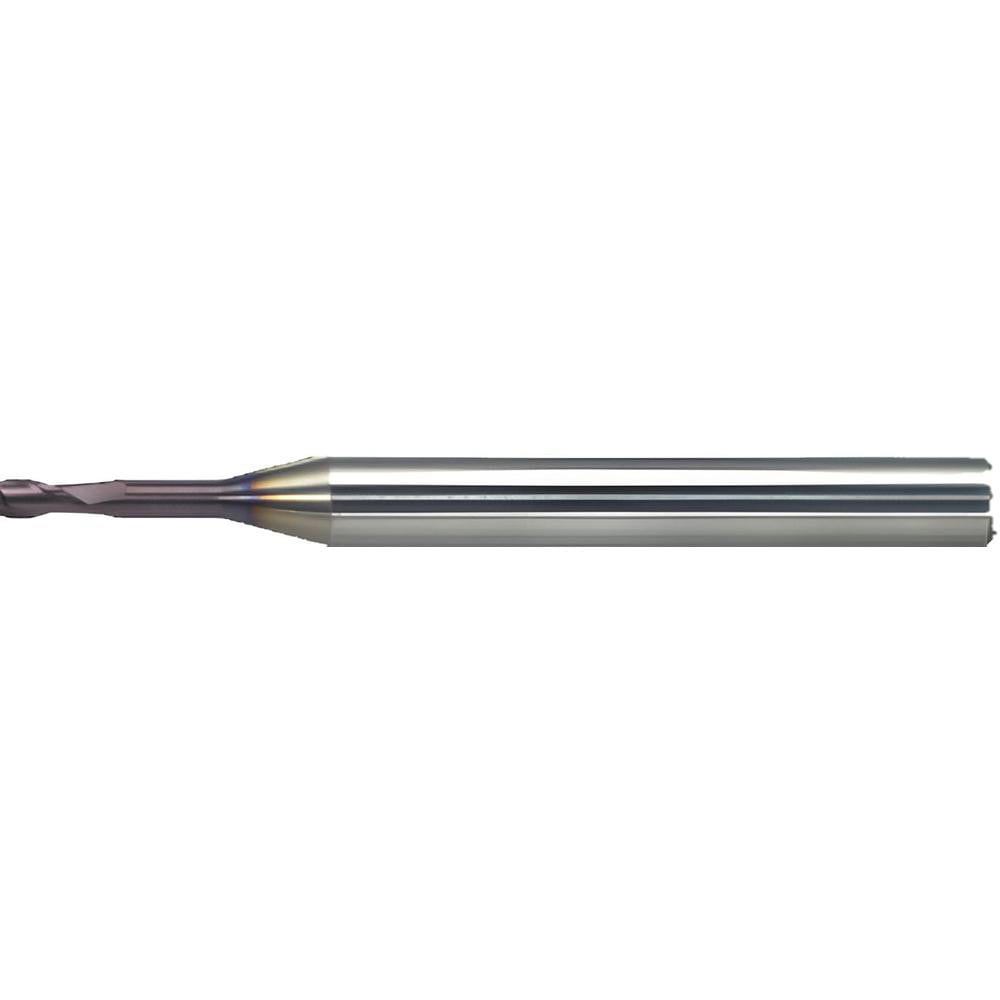 Square End Mills; Mill Diameter (mm): 2.00 ; Mill Diameter (Decimal Inch): 0.0787 ; Number Of Flutes: 2 ; End Mill Material: Solid Carbide ; Length of Cut (Decimal Inch): 0.1181 ; Length of Cut (mm): 3.00