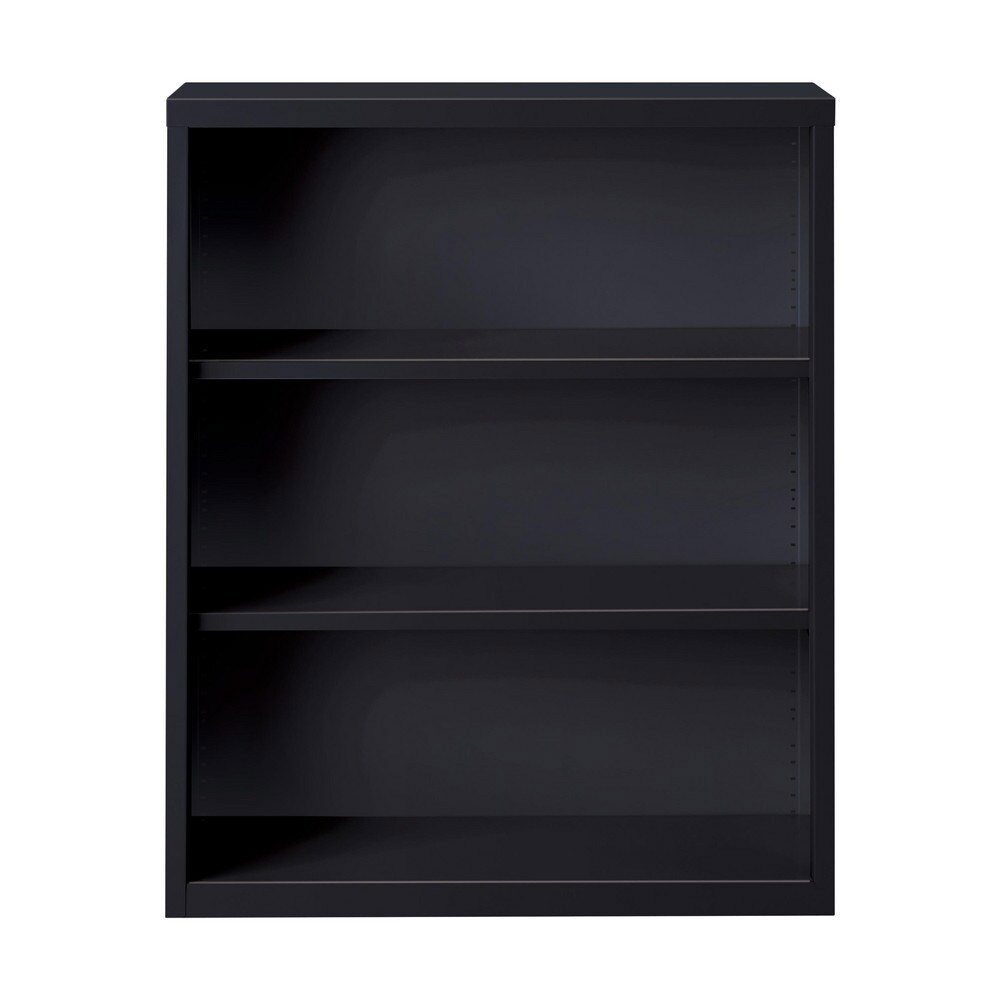 Bookcase: 3 Shelves, 200 lb Shelf Capacity