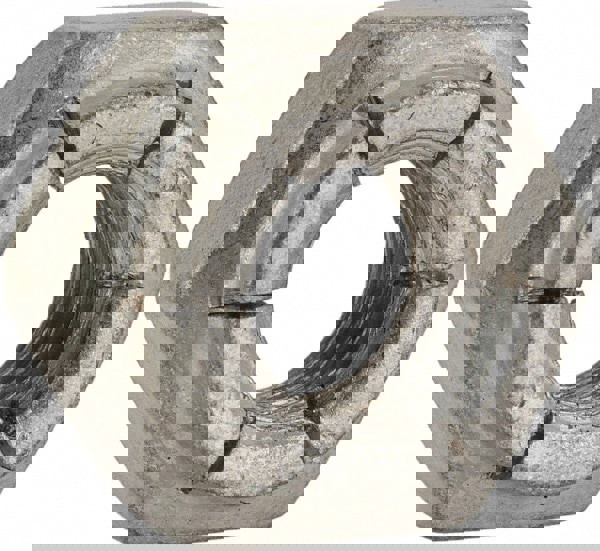 3/8-16 UNC Grade 2 Heavy Hex Lock Nut with Expanding Flex Top