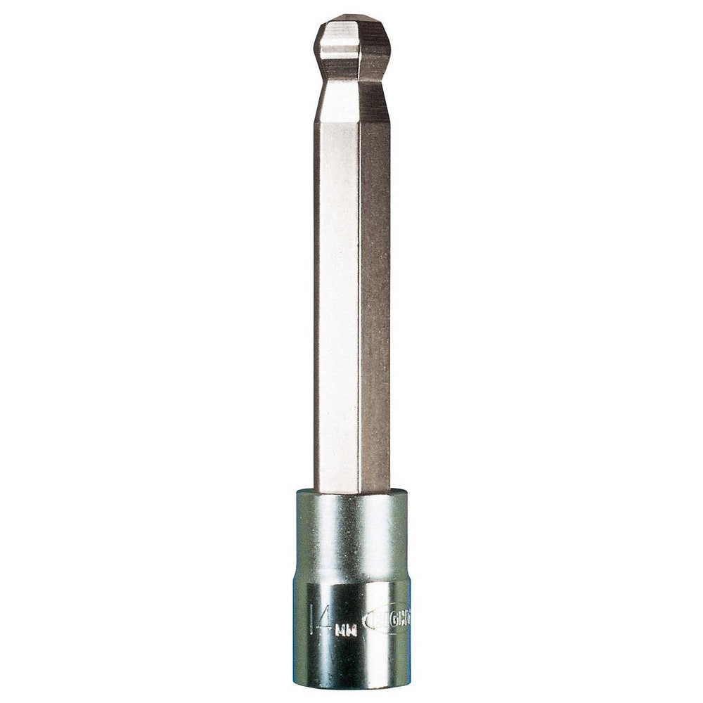 Hand Hex & Torx Bit Sockets; Socket Type: Ball End Socket ; Hex Size (mm): 17.000 ; Insulated: No ; Overall Length (Inch): 5-1/8 ; Non-sparking: No