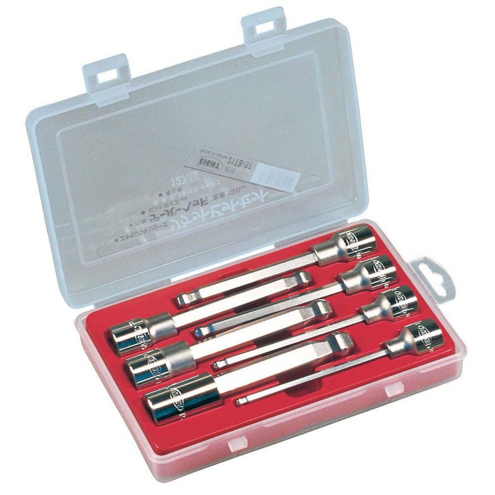 Hex & Torx Bit Socket Sets; Set Type: Ball Hex Bit ; Drive Size: 1/2 ; Minimum Set Hex Size (Metric): 5.0 ; Maximum Set Hex Size (Metric): 17 ; Number Of Pieces: 7 ; Material: Steel