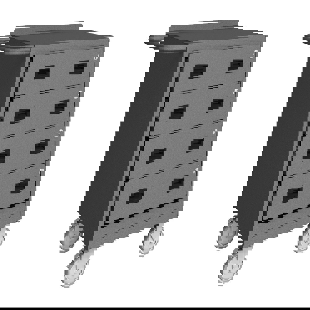 Mobile Utility Cart: Steel, Gray