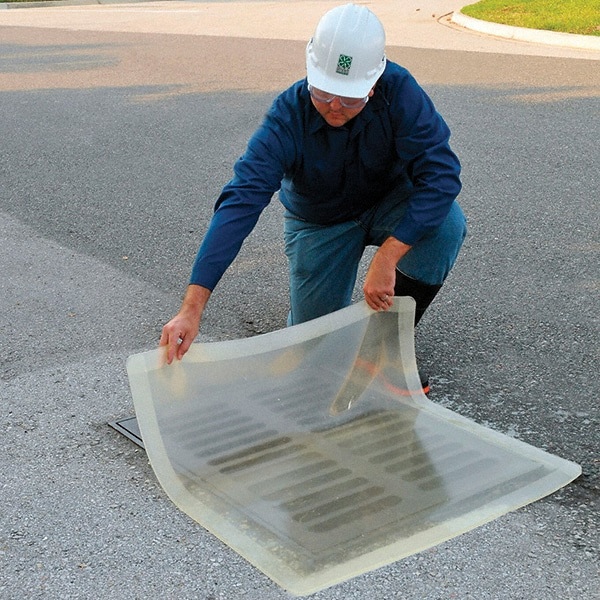 3' Long x 3' Wide, Polyurethane/Mesh Drain Seal