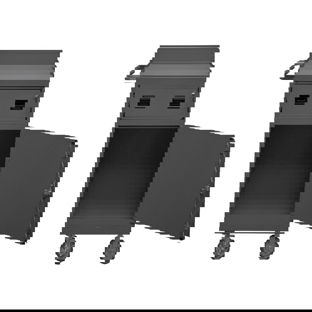 Mobile Utility Cart: Steel, Gray