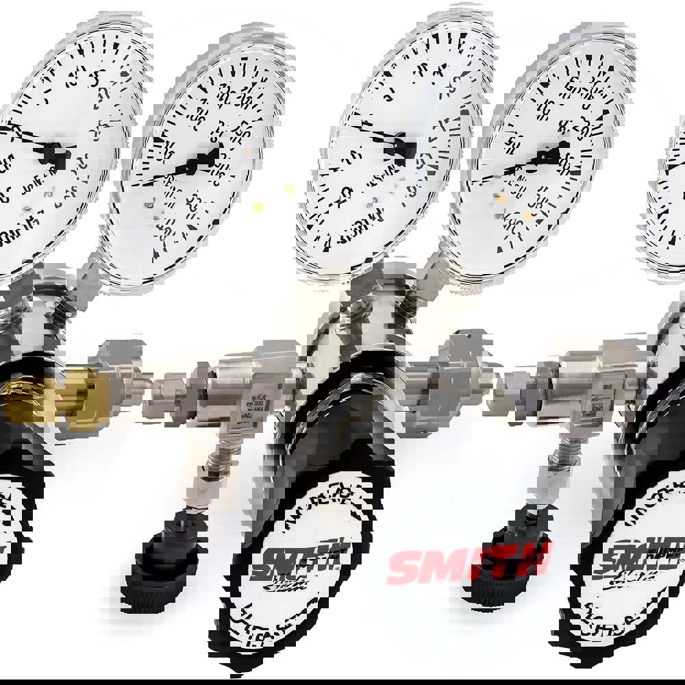 350 CGA Inlet Connection, 15 Max psi, Hydrogen Welding Regulator