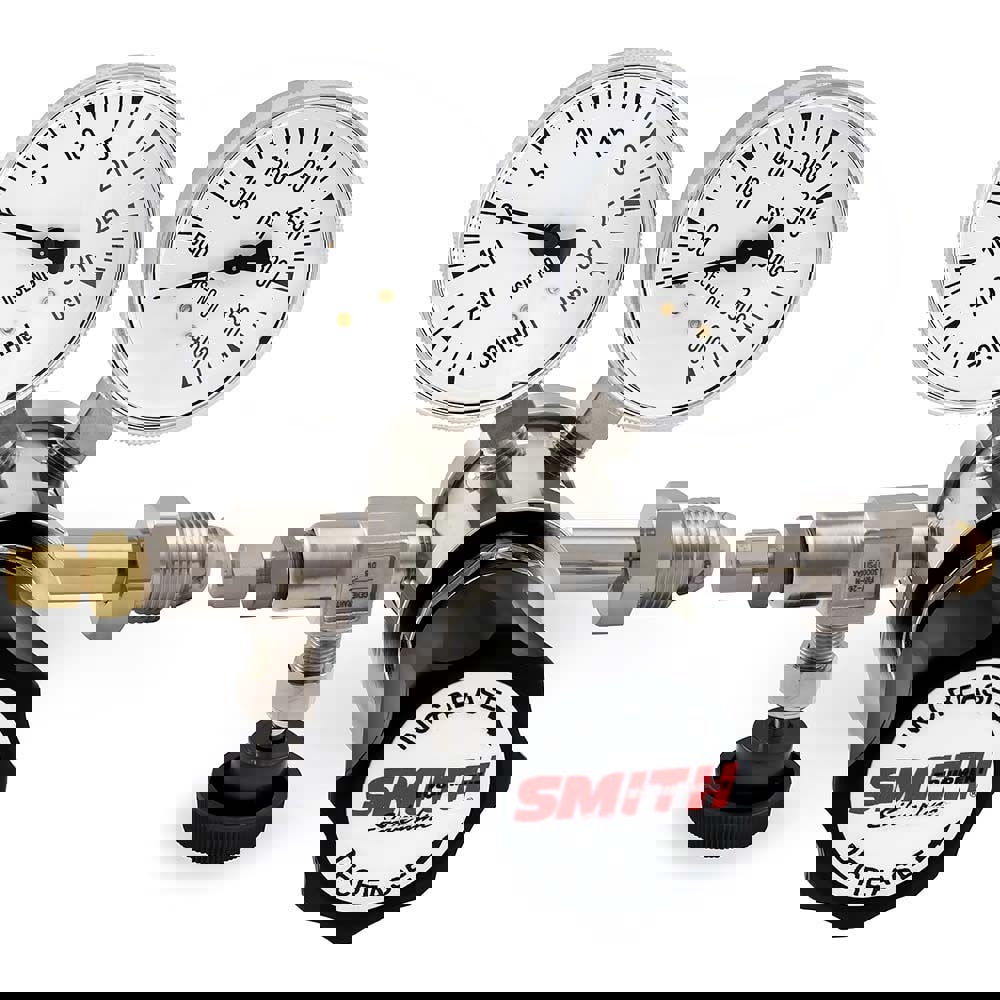 580 CGA Inlet Connection, 15 Max psi, Argon, Nitrogen & Helium Welding Regulator