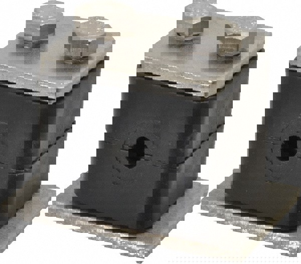 Polypropylene Standard Duty Stainless Vibration Control Clamp for 1/4