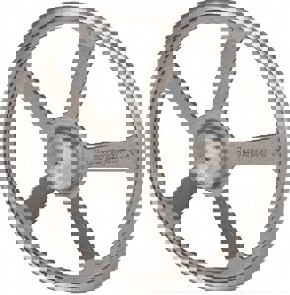 Spoked Offset Handwheel: Plain Finish