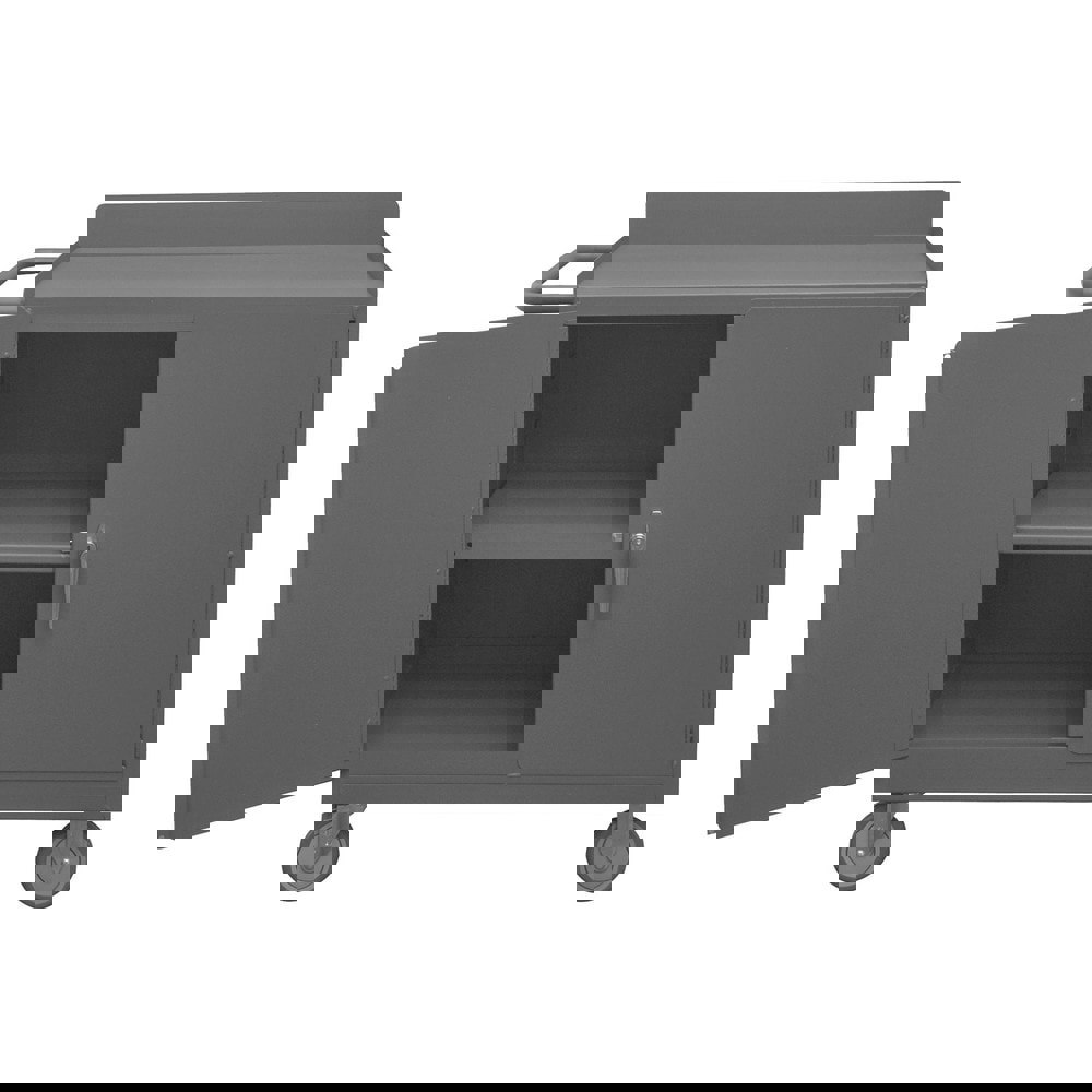 Mobile Utility Cart: Steel, Gray