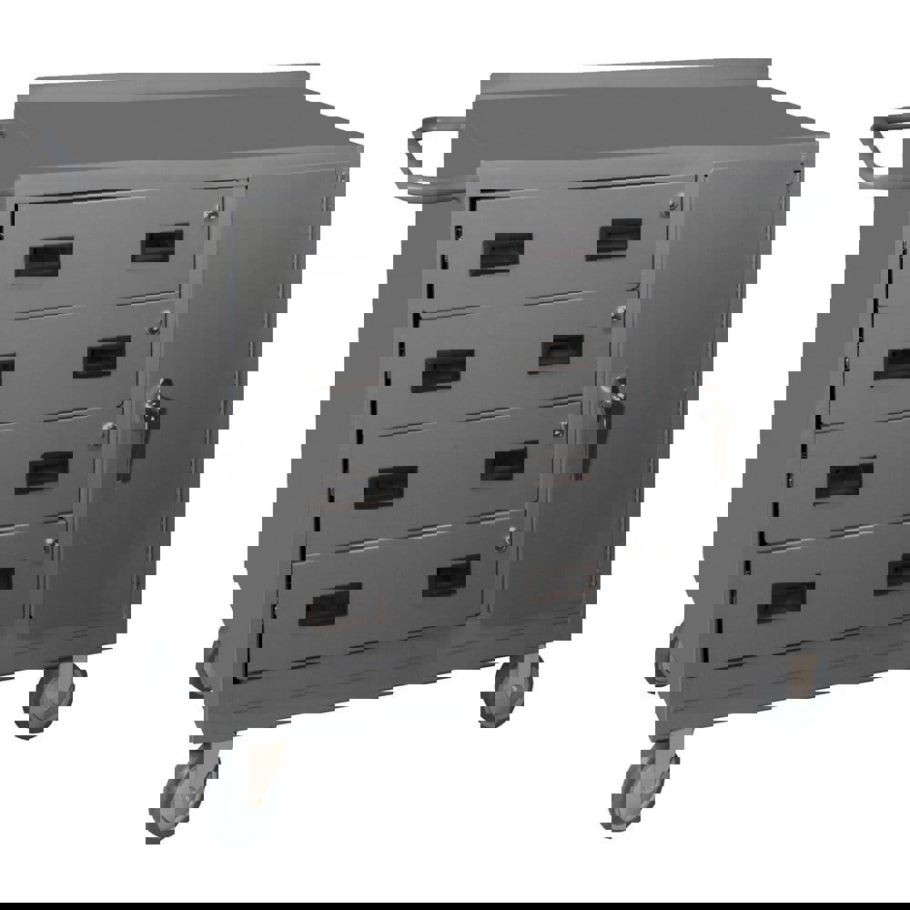 Mobile Utility Cart: Steel, Gray